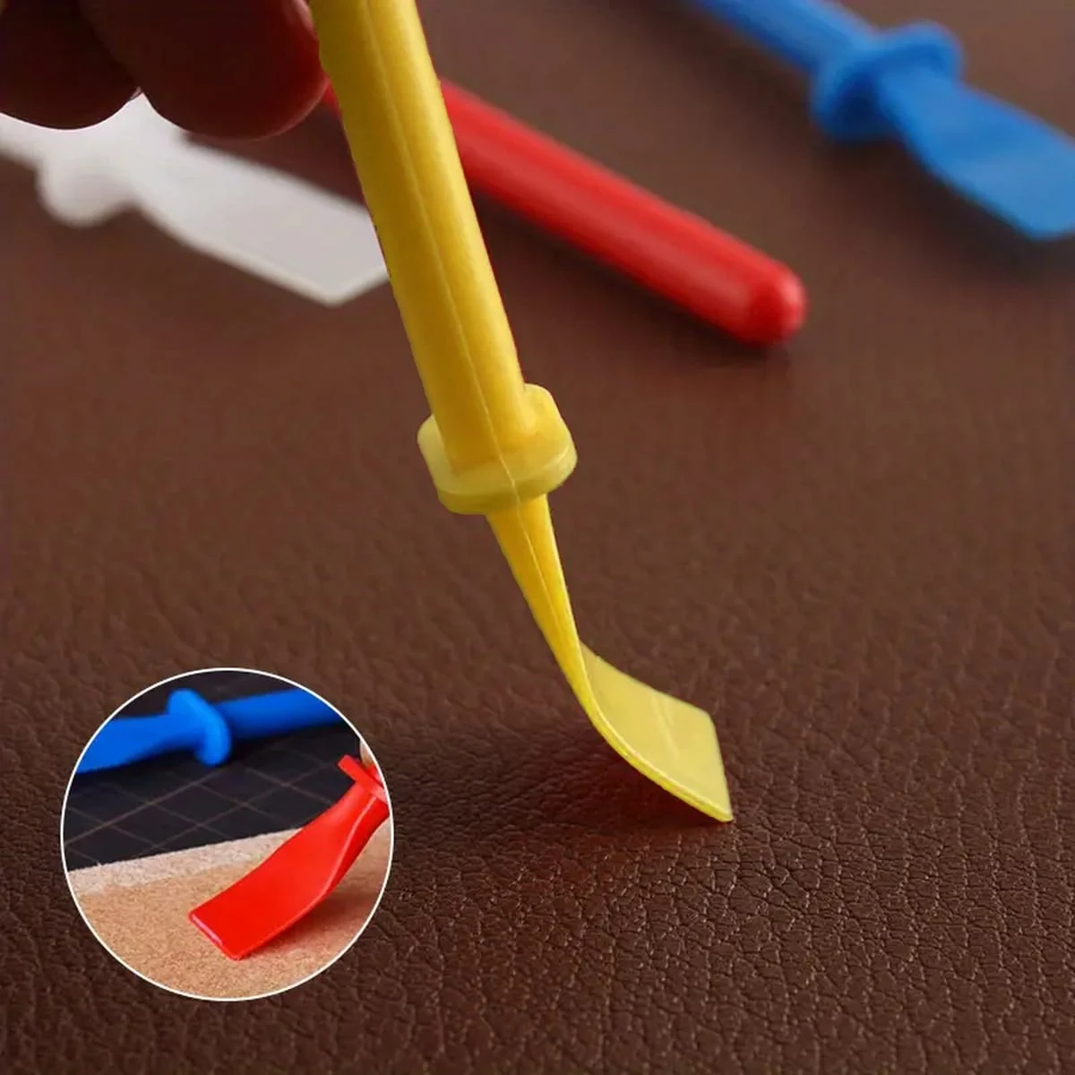 Contact Cement Leather - Polypropylene Spatula with Painting Scraper, Glue
