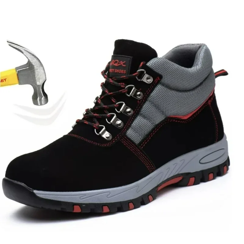 Leather Works - High Quality Men Safety Boots Work