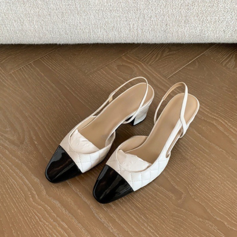 Leather Work Heels - Fashion Womens Shoes Elegant French Style