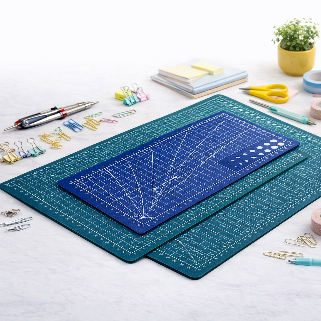Leather Workbench - Durable Double-Sided PVC Cutting Mat, Non-Slip