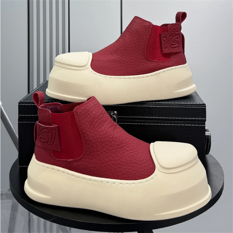 New Men's Round Toe Black Ankl - Leather Work Boots recensie en prijs