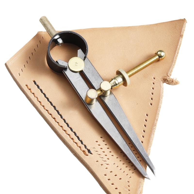 1pc Flat Leg Spring Compass Di - Leatherwork Edge Creaser recensie en prijs