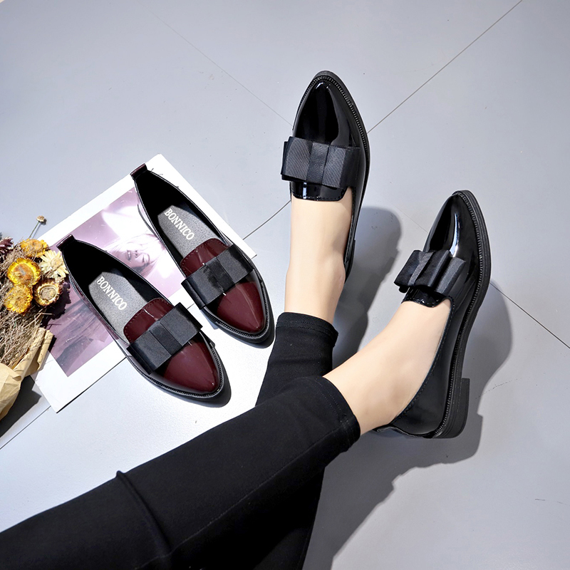 Black/ Wine Red Patent Leather - Leather Work Heels recensie en prijs
