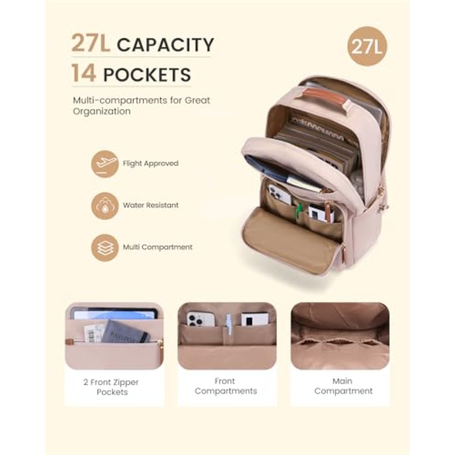 Laptop Backpack for Women with - Leather Works recensie en prijs