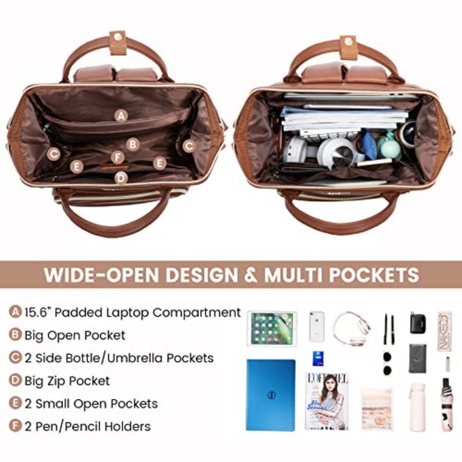 Leather Laptop Backpack for Wo - Leather Works recensie en prijs