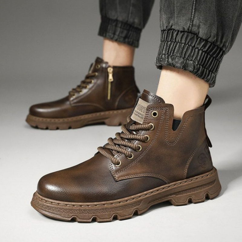 ​Men’s 2025 Winter New Arrival - Leather Work Boots recensie en prijs