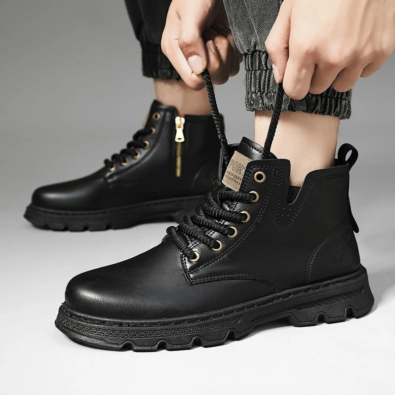 ​Men’s 2025 Winter New Arrival - Leather Work Boots recensie en prijs