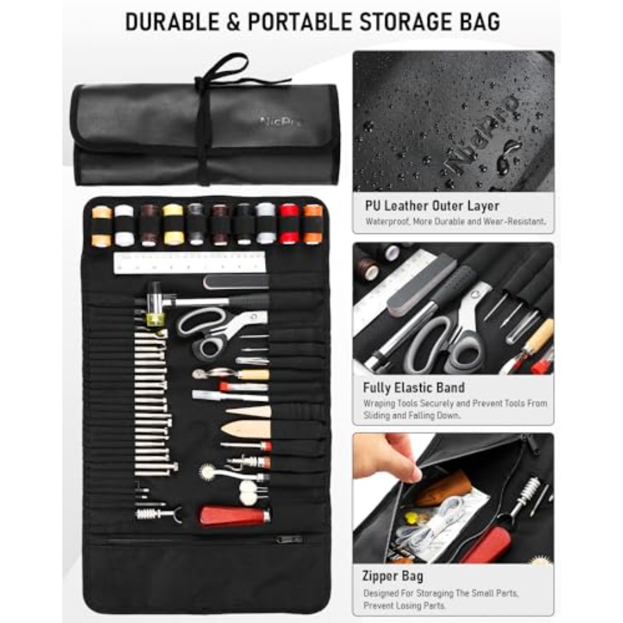 Leather Tooling Kit Leather Wo - Beginner Leatherwork Kit recensie en prijs