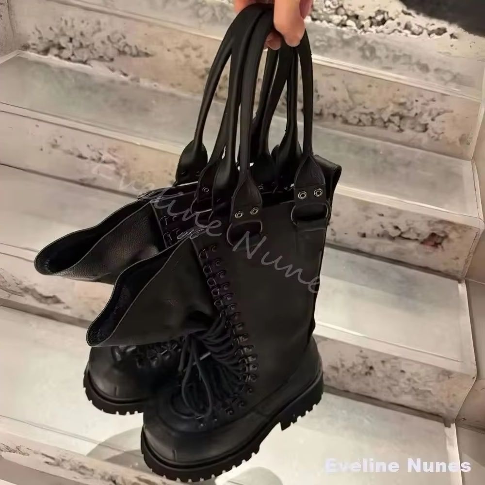 Retro Genuine Leather Motorcyc - Leather Work Boots recensie en prijs