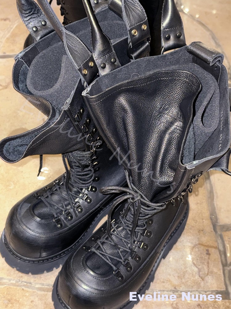 Retro Genuine Leather Motorcyc - Leather Work Boots recensie en prijs