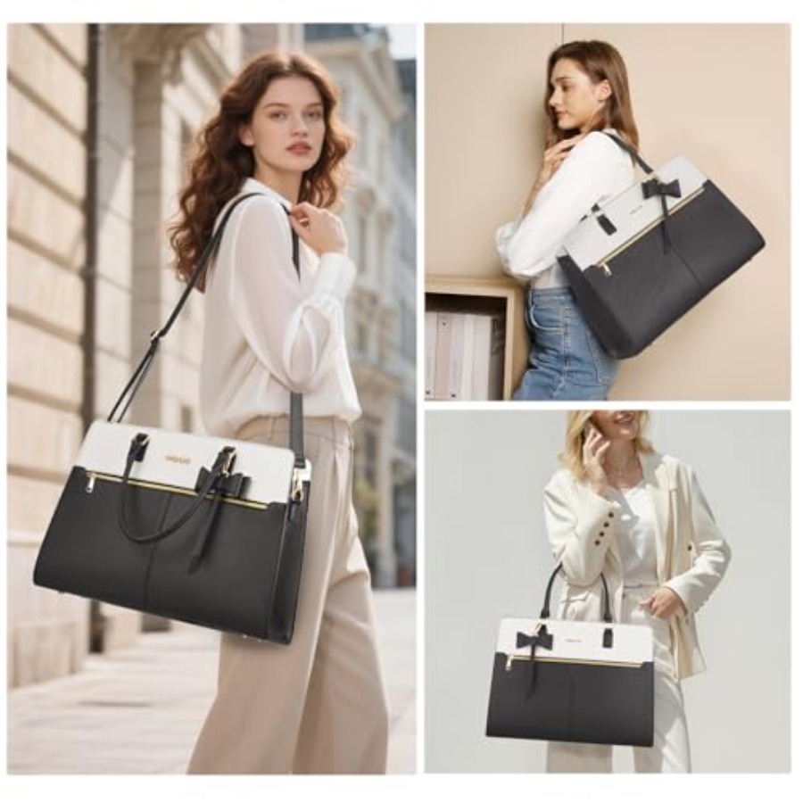 Laptop Tote Bag for Women, 15. - Leather Works recensie en prijs