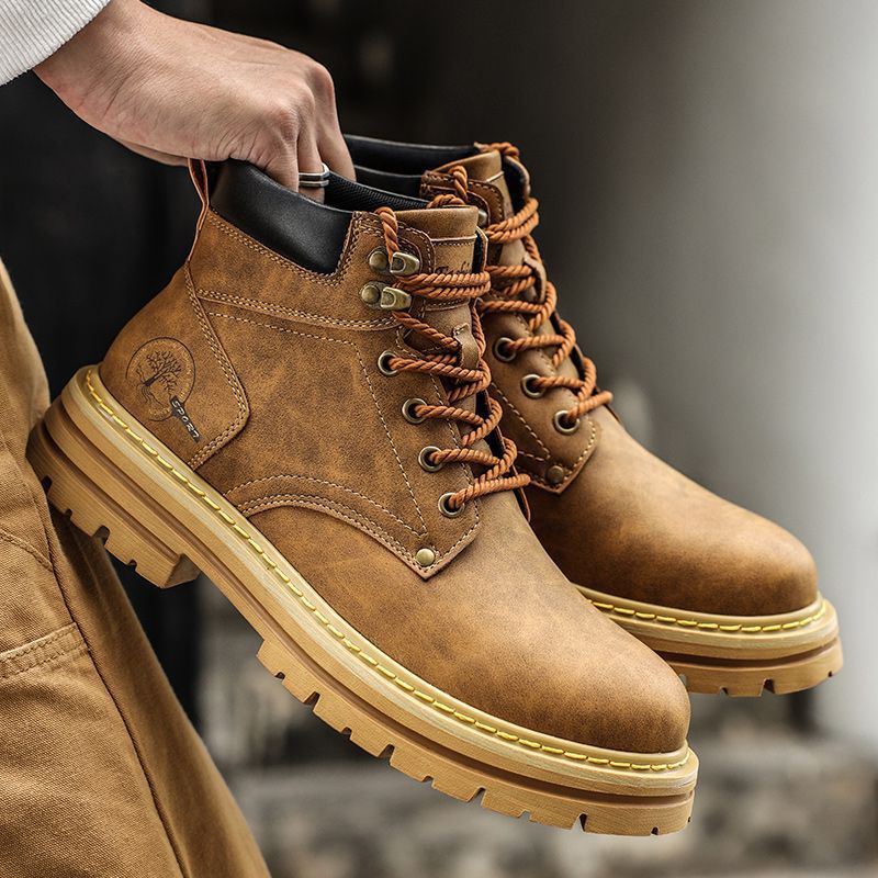 Fashion Men Boots Spring Comfo - Leather Work Boots recensie en prijs