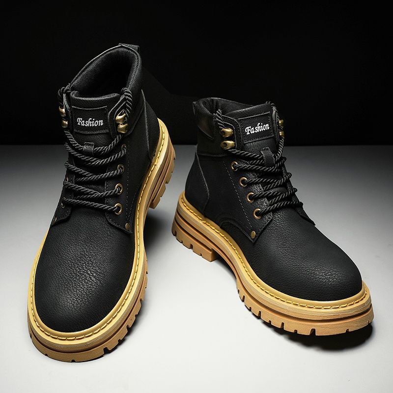 Fashion Men Boots Spring Comfo - Leather Work Boots recensie en prijs