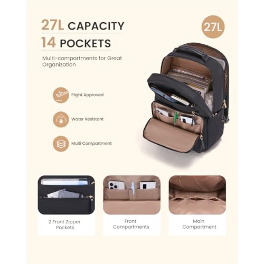 Laptop Backpack for Women with - Leather Works recensie en prijs