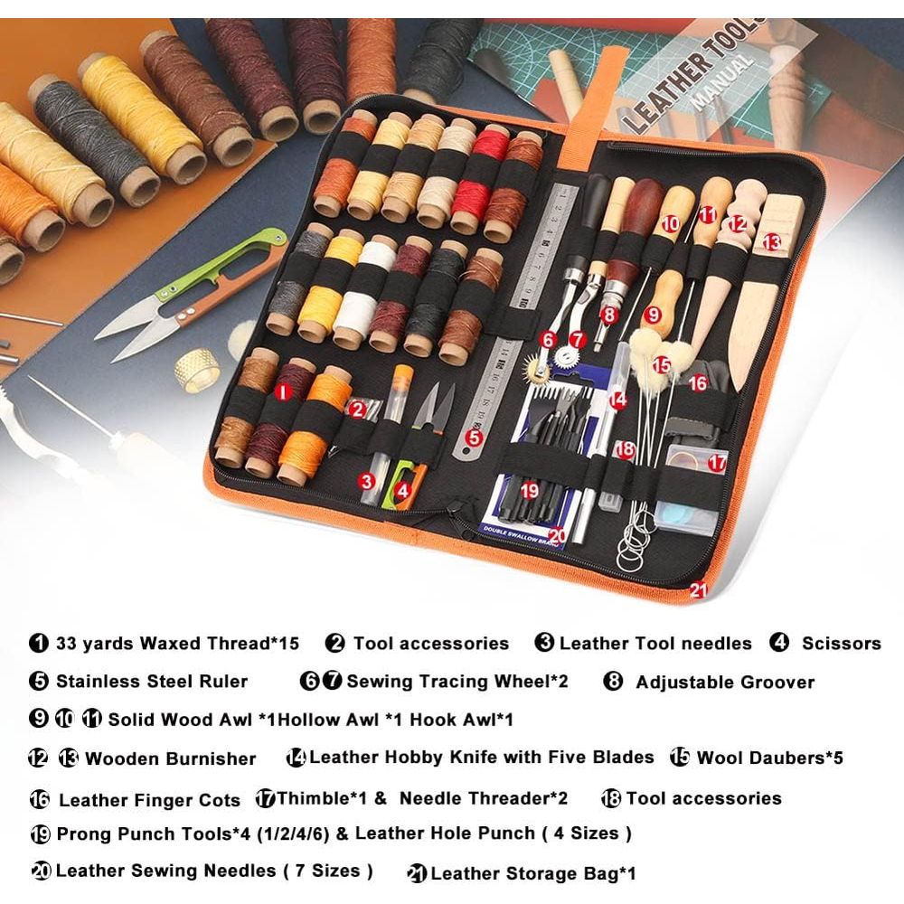 Leather Working Tools, Practic - Beginner Leatherwork Kit recensie en prijs