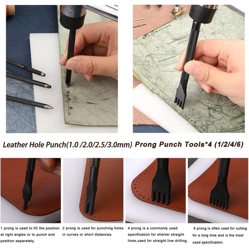 Leather Working Tools, Practic - Beginner Leatherwork Kit recensie en prijs