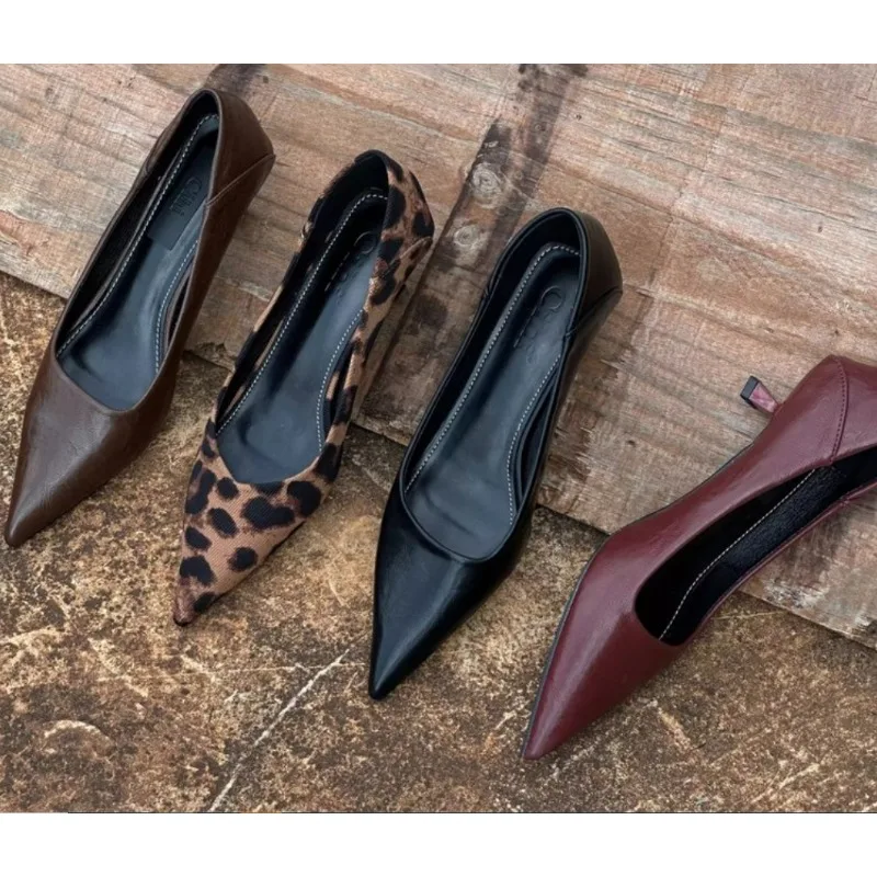 2024 Women Sexy High Heels Bur - Leather Work Heels recensie en prijs