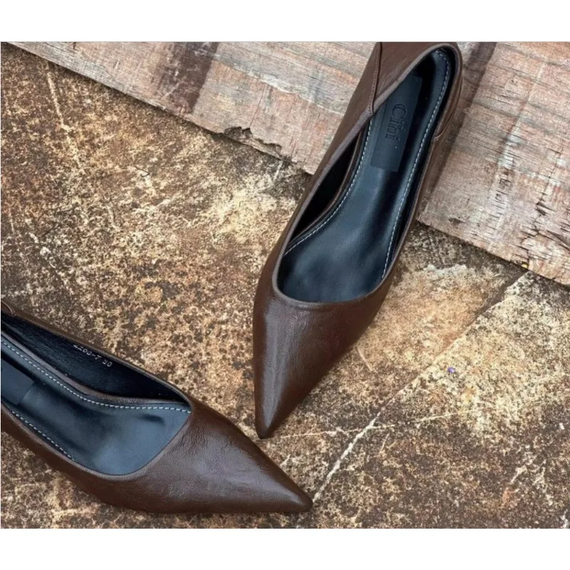 2024 Women Sexy High Heels Bur - Leather Work Heels recensie en prijs