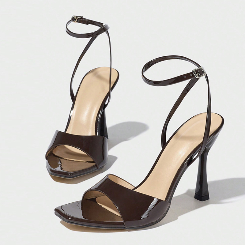 Liyke New Fashion Square Open  - Leather Work Heels recensie en prijs