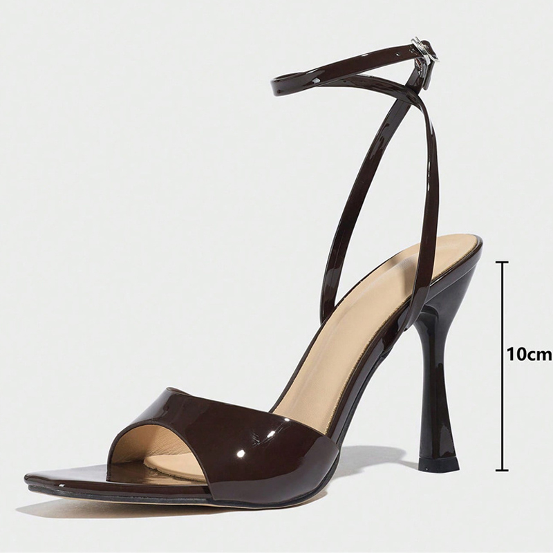 Liyke New Fashion Square Open  - Leather Work Heels recensie en prijs
