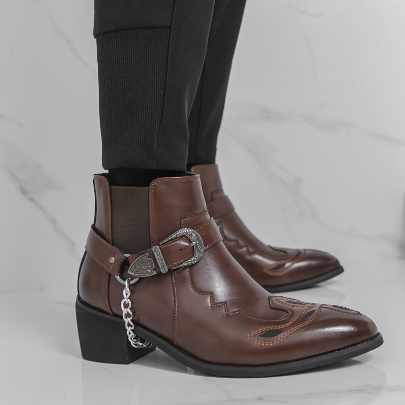 Men's Pointed Toe Ankle Boots  - Leather Work Boots recensie en prijs