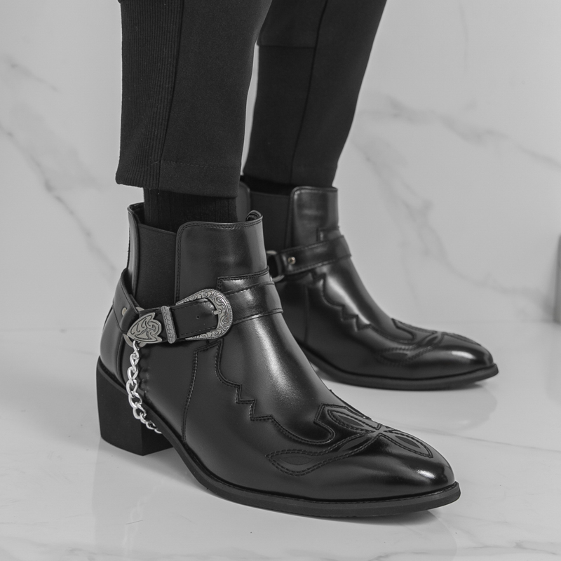 Men's Pointed Toe Ankle Boots  - Leather Work Boots recensie en prijs
