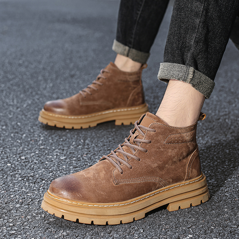 Genuine Leather Men Chelsea Bo - Leather Work Boots recensie en prijs