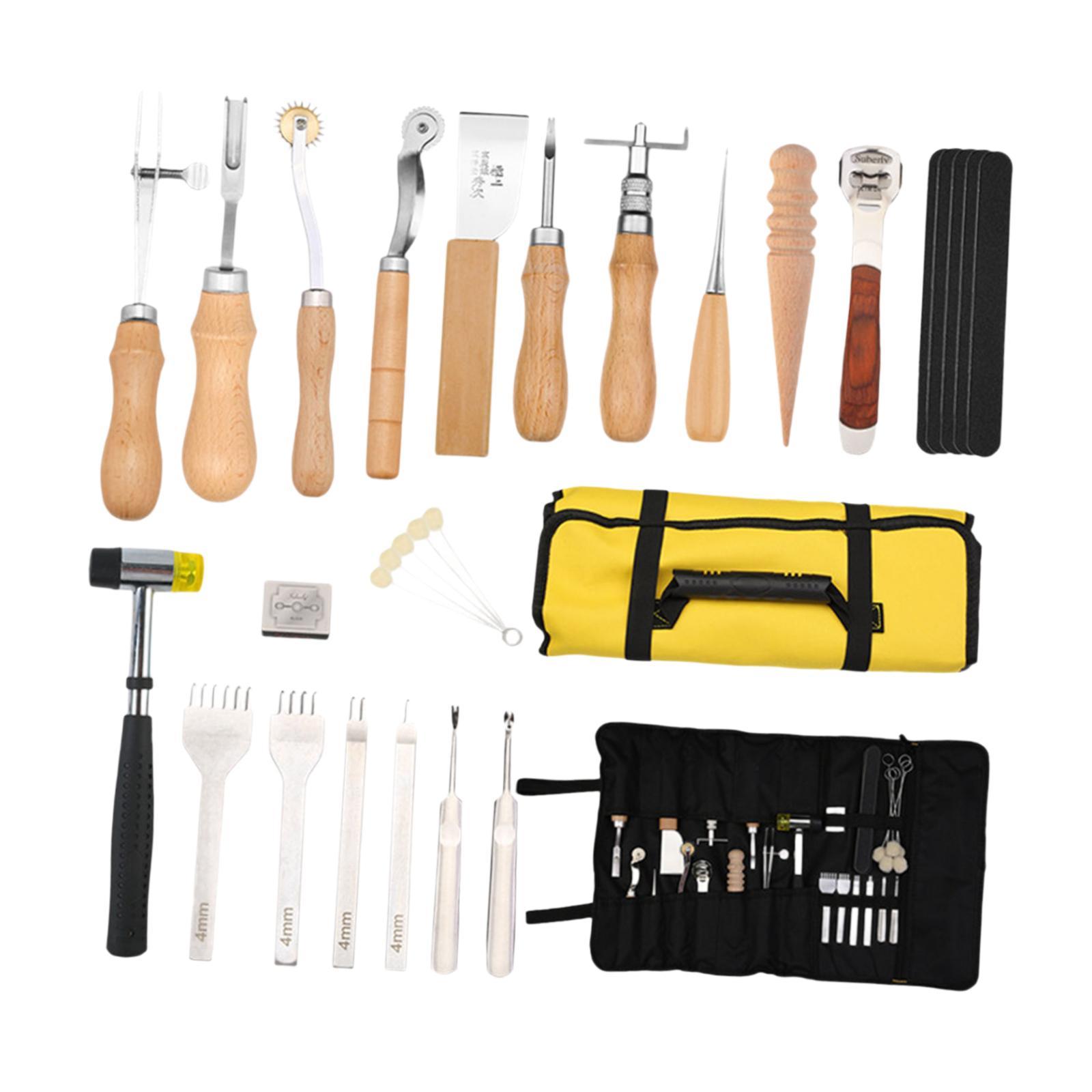 29x PU Leather Working Kit Equ - Beginner Leatherwork Kit recensie en prijs