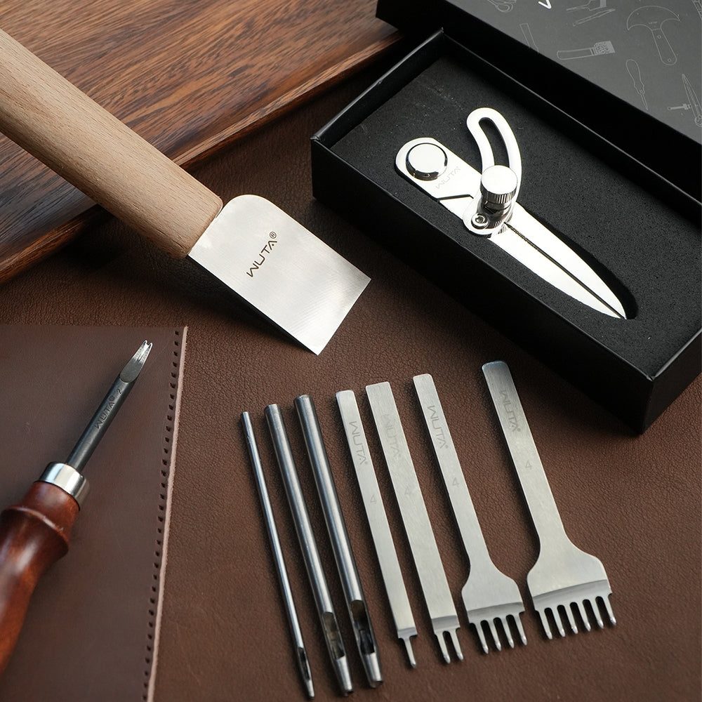 WUTA 74Pcs Leather Craft Tools - Beginner Leatherwork Kit recensie en prijs
