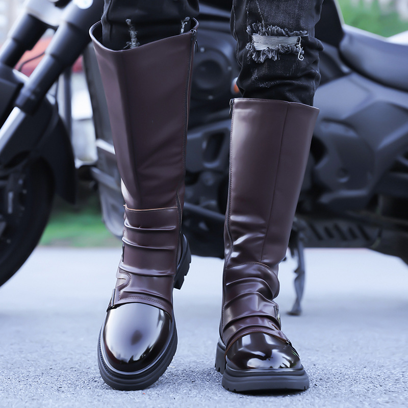 2026 New Men‘s Motorcycle Boot - Leather Work Boots recensie en prijs