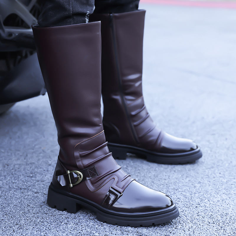 2026 New Men‘s Motorcycle Boot - Leather Work Boots recensie en prijs