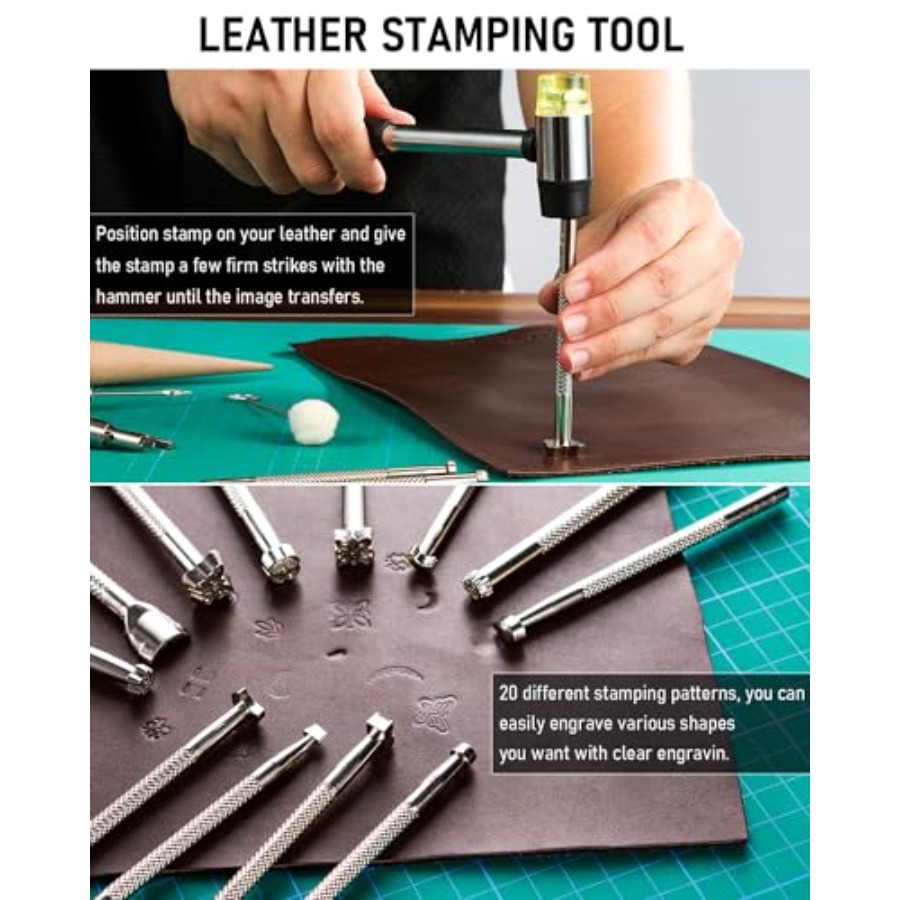 Leather Tooling Kit Leather Wo - Beginner Leatherwork Kit recensie en prijs