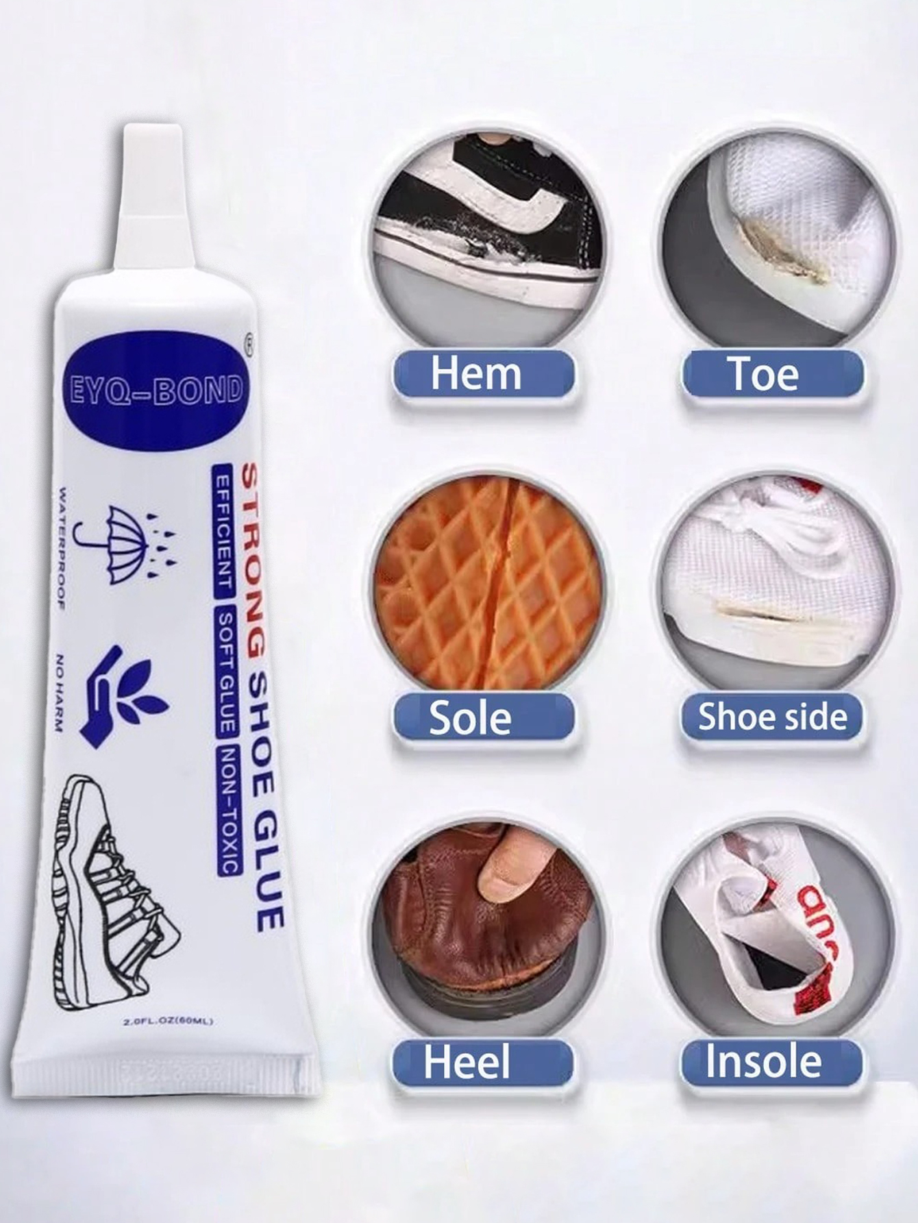 5pcs 60ml Strong Shoe Glues DI - Contact Cement Leather recensie en prijs