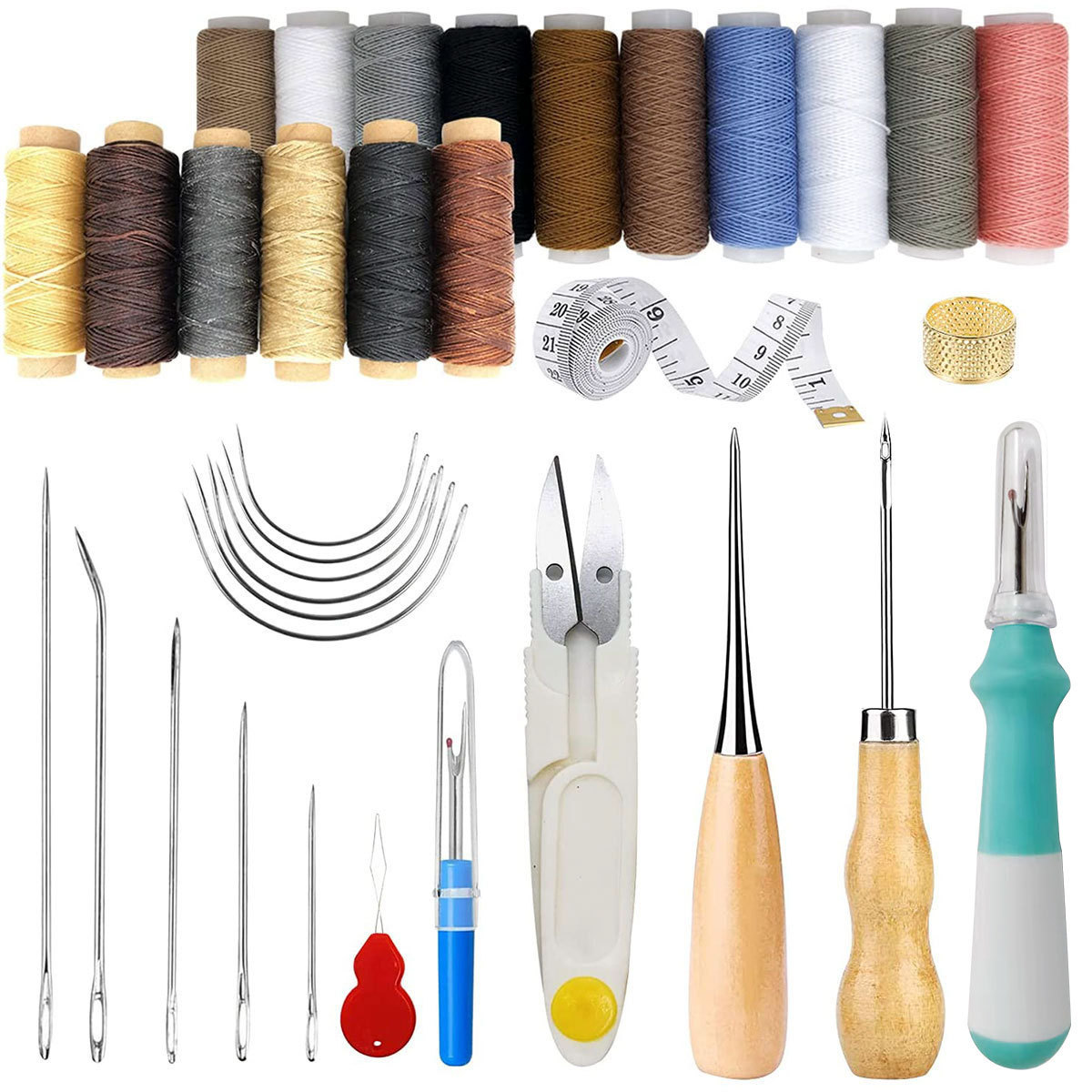 34-Piece Leather Craft Tools K - Beginner Leatherwork Kit recensie en prijs