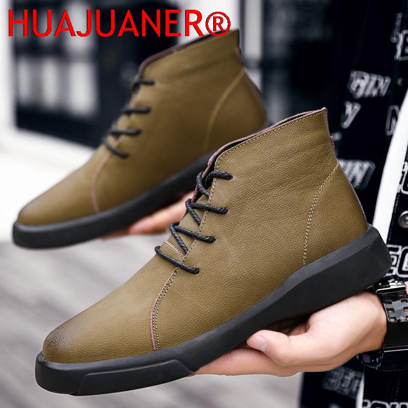 Luxury Brand Winter Fur Warm C - Leather Work Boots recensie en prijs