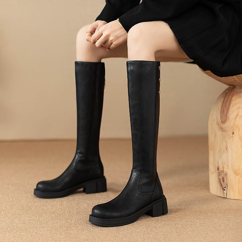Autumn Winter Middle Heel Ladi - Leather Work Boots recensie en prijs
