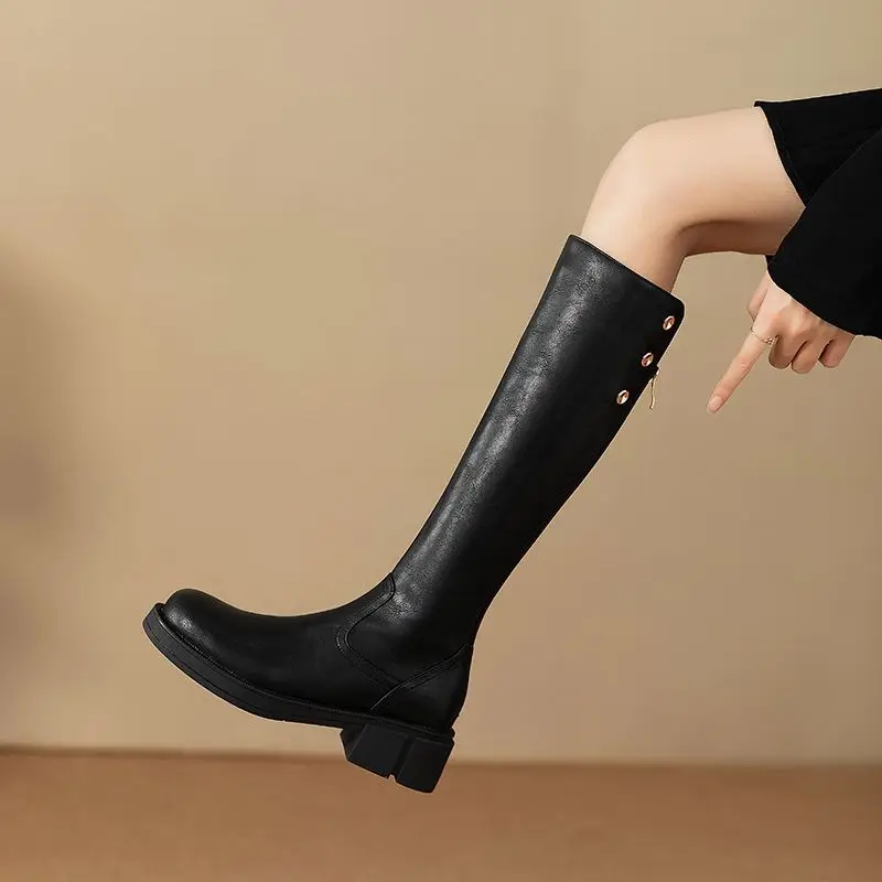 Autumn Winter Middle Heel Ladi - Leather Work Boots recensie en prijs